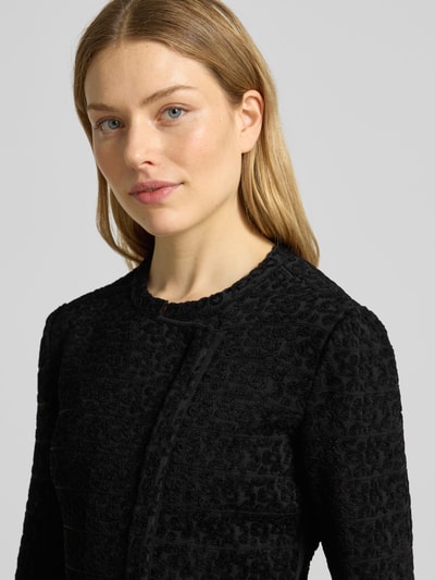 Emporio Armani Slim Fit Blazer aus Viskose-Mix mit Puffärmeln Black 3