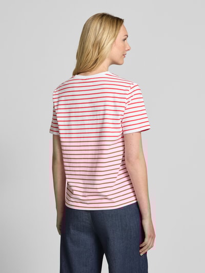 Vila T-Shirt mit Rundhalsausschnitt Modell 'NORA' Hellrot 5