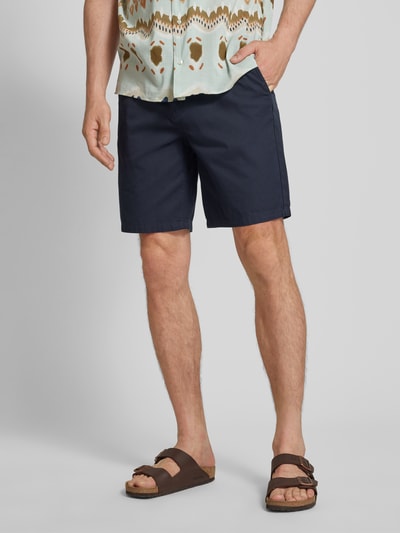 Scotch & Soda Bermudas in unifarbenem Design Modell 'STUART' Dunkelblau 4