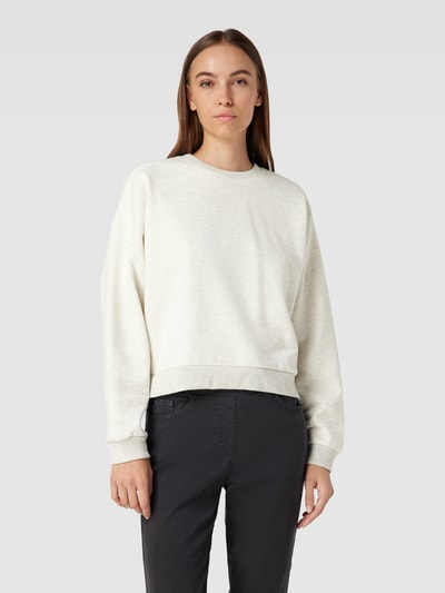 JAKE*S STUDIO WOMAN Sweatshirt met ronde hals en extra brede schouders Lichtgrijs gemêleerd - 4