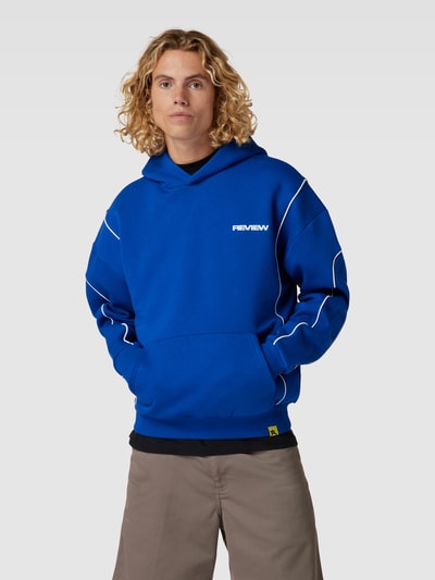 REVIEW Hoodie mit Logo Print Royal 4