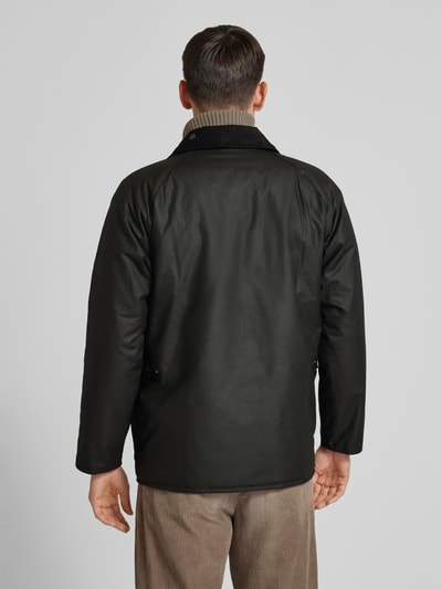 Barbour Jacke mit Label-Stitching Modell 'Cordale Wax' Black 5