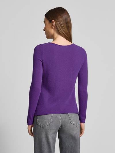 Christian Berg Woman Gebreide pullover van puur kasjmier Paars - 5