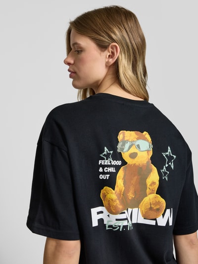 Review T-Shirt mit Label-Print Black 3