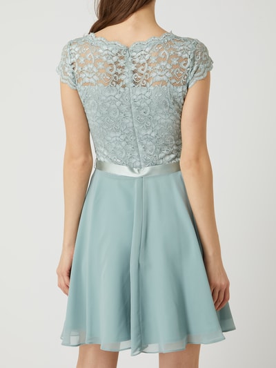 Swing Cocktailkleid aus Spitze und Chiffon  Mint 5