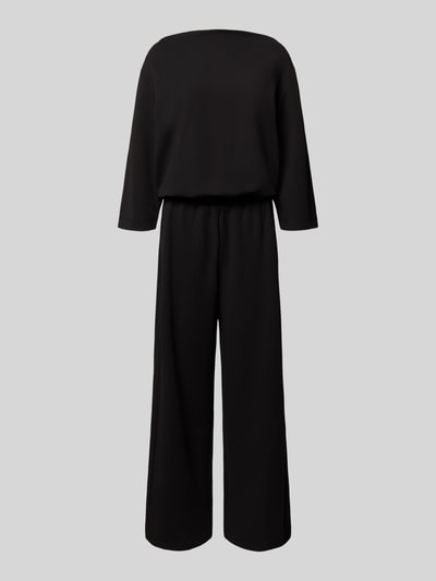 OPUS Jumpsuit mit Wasserfall-Ausschnitt und Eingrifftaschen Black 2
