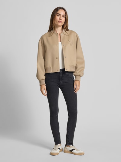 Armedangels Skinny fit jeans van katoenmix, model 'TILLAA' Antraciet - 1