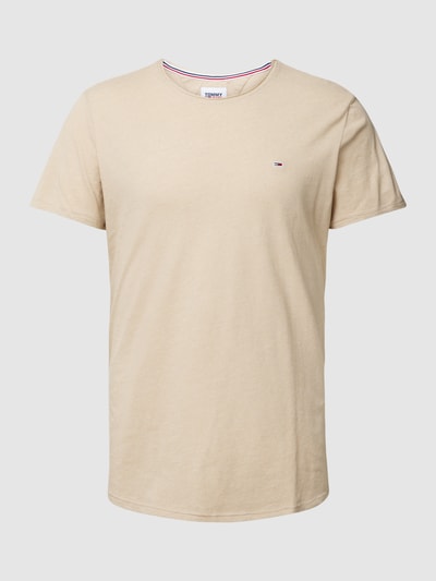 Tommy Jeans T-Shirt mit Label-Stitching Sand 2