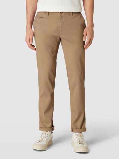 Brax Slim fit chino met Franse steekzakken, model 'Fabio' Beige - 4