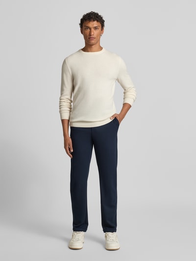 Tom Tailor Denim Tapered Chino mit Viskose-Anteil Dunkelblau 1