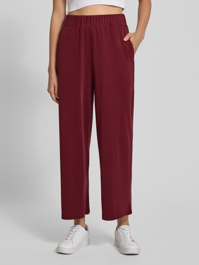 Jake*s Casual Culotte met elastische band Donkerrood - 4