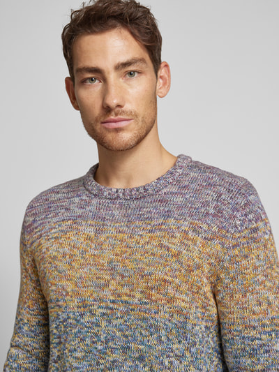 Christian Berg Men Strickpullover mit Rundhalsausschnitt Marine 3