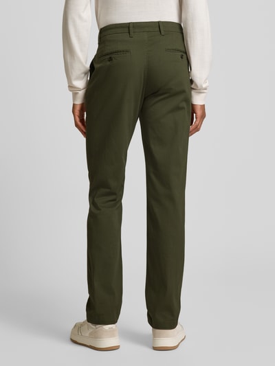 Tommy Hilfiger Straight Leg Chino mit Strukturmuster Modell 'DENTON' Oliv 5