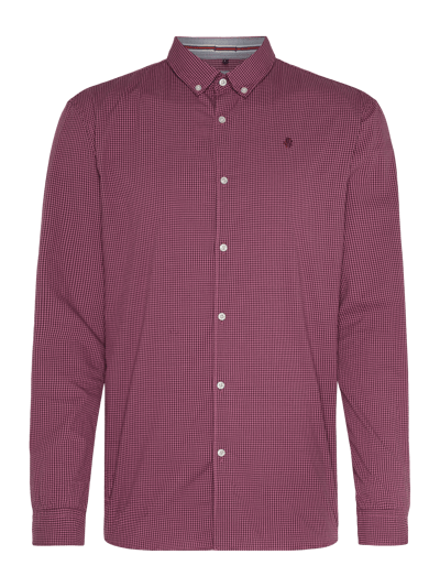 MCNEAL Koszula casualowa o kroju tailored fit w kratkę vichy Oberżynowy 2