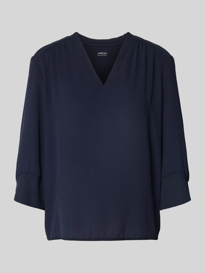 Marc Cain Blusenshirt mit V-Ausschnitt und 3/4-Arm Marine 2