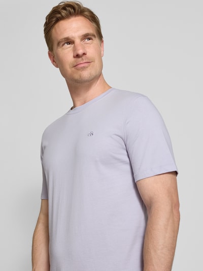 Scotch & Soda T-Shirt mit Logo-Stitching Lavender 3
