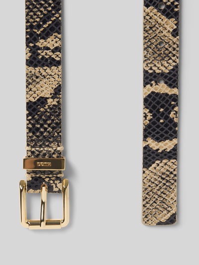 HUGO Riem in slangenlook, model 'PALM' Beige - 3