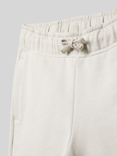 Tom Tailor Regular fit sweatshorts met strookzakken Steengrijs - 2