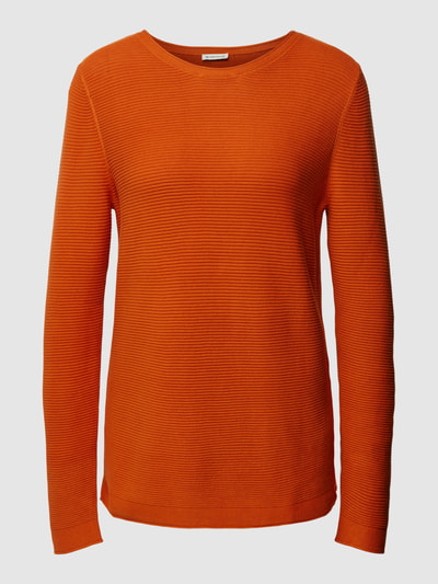 Tom Tailor Strickpullover mit Strukturmuster Orange 2