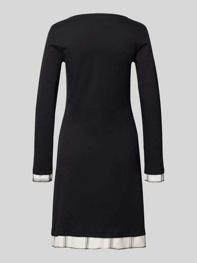 LOUIS & LOUISA Nachthemd met statementstitching, model 'Wohlfühl-Moment' Zwart - 3