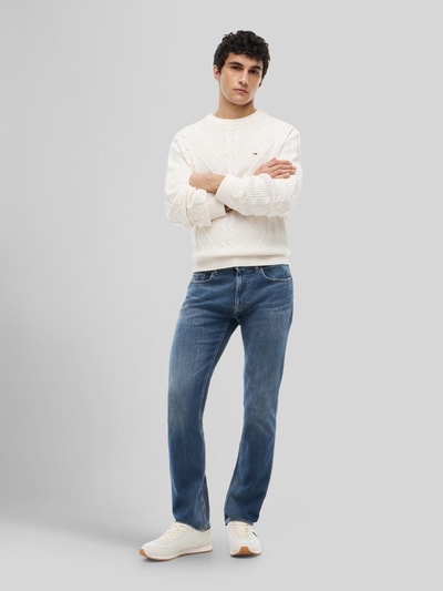 Tommy Jeans Slim Fit Jeans aus Baumwoll-Mix Modell 'SCANTON' Rauchblau 1