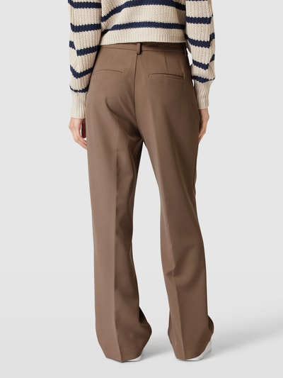 Only Stoffen broek met bandplooien Taupe - 5