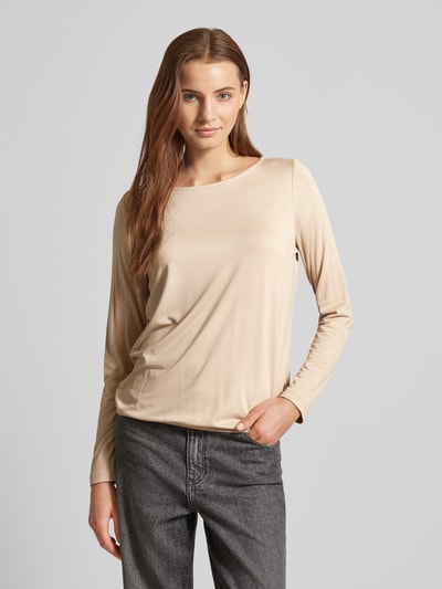 Marc O'Polo Regular Fit Langarmshirt aus Viskose Sand 4