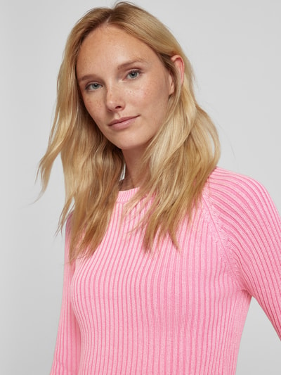 Vero Moda Regular Fit Strickpullover mit verwaschener Optik Modell 'REAL' Pink 3