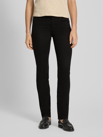 Angels Straight Fit Jeans aus Lyocell-Mix mit Eingrifftaschen Modell 'CICI' Black 4