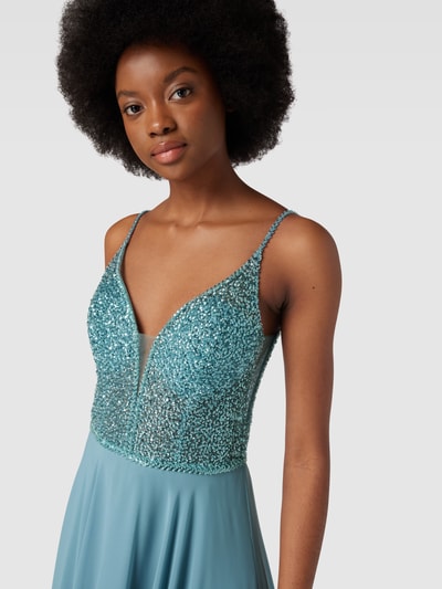 Hey Kyla Abendkleid mit Paillettenbesatz Aqua 3