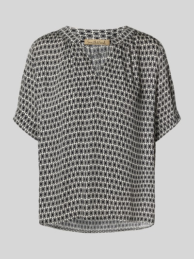 Smith and Soul Blusenshirt aus Viskose mit 1/2-Arm und V-Ausschnitt Black 2