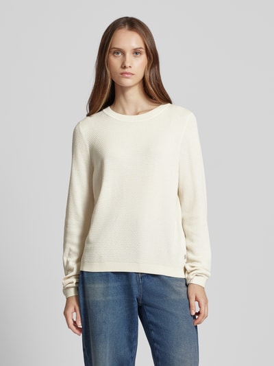 QS Gebreide pullover met pofmouwen Wit - 4