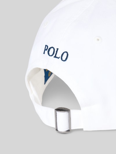 Produktfoto, Basecap aus reiner Baumwolle von Polo Ralph Lauren in Optik: Unifarben mit Logo-Stitching, Luftlöcher, Twill, verstellbarer Riegel