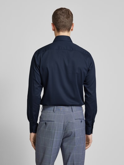 Profuomo Slim fit zakelijk overhemd met haaikraag Bleu - 5