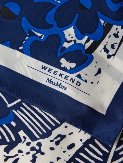 Weekend Max Mara Sjaal van zijde, model 'PANARO' Marineblauw - 2