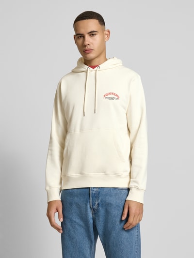 Jack & Jones Hoodie mit Label-Print Offwhite 4