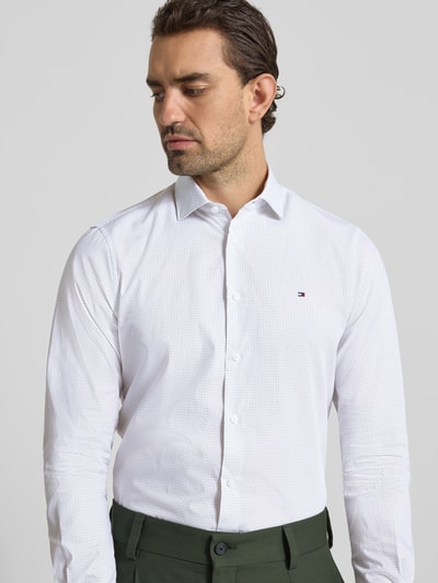 Tommy Hilfiger Tailored Slim Fit Businesshemd aus reiner Baumwolle Gruen 3
