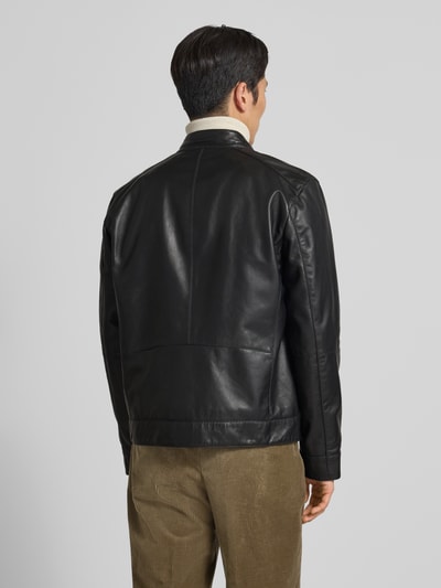 JOOP! COLLECTION Lederjacke mit Reißverschluss Modell 'ASON' Black 5