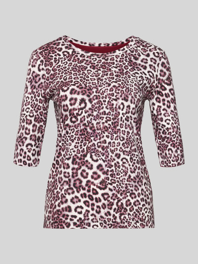 Marc Cain 3/4-Shirt mit Rundhalsausschnitt Bordeaux 2