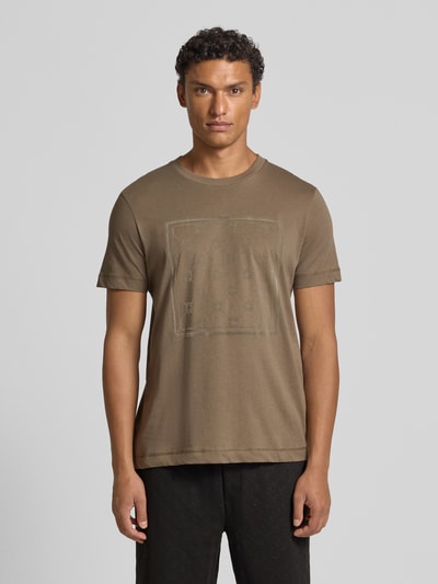JOOP! Collection T-shirt met motiefprint Beige - 4