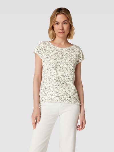 Esprit T-shirt met all-over motiefprint Zand - 4