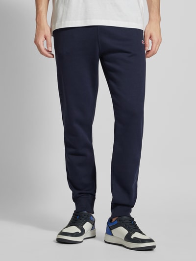 CHAMPION Regular fit sweatpants met logostitching Marineblauw - 4