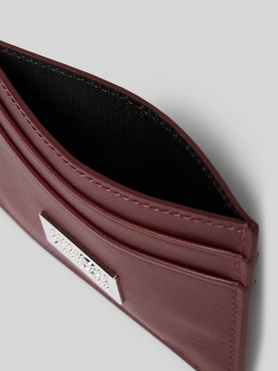 MM6 Maison Margiela Cardholder aus echtem Kalbsleder Mittelbraun 3