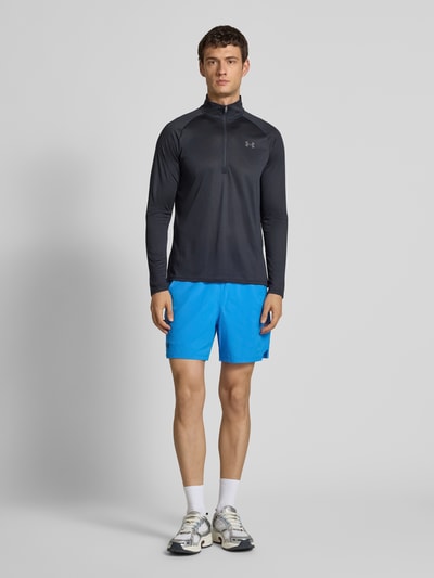 Under Armour Relaxed Fit Shorts mit Logo-Print Modell 'Vanish' Rauchblau 1