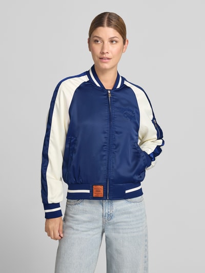 Original Bombers Bomberjacke mit Label-Detail Marine 4