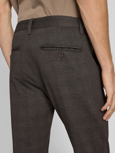 Only & Sons Slim Fit Chino aus Viskose-Mix Modell 'MARK' Dunkelgrau 3