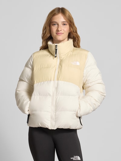 The North Face Kurtka pikowana z detalem z logo model ‘Saikuru’ Złamany biały 4