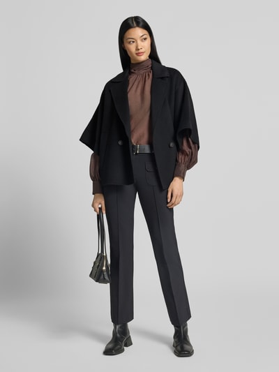 Weekend Max Mara Regular Fit Kurzmantel aus reiner Schurwolle Modell 'NEO' Black 1