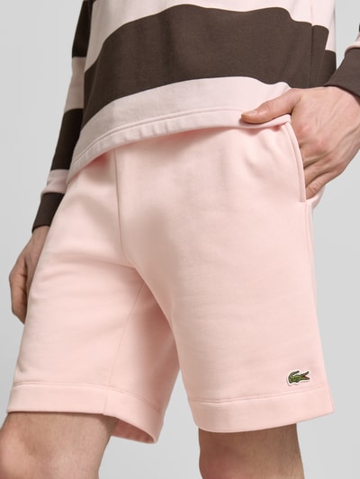 Lacoste Regular fit sweatshort van katoenmix Roze - 3