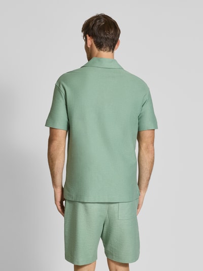 JOOP! Collection Koszula casualowa męska JOOP! Collection;Czysta bawełna;Krój regular fit;Model ‘Pedro’;Kołnierz z połami;Listwa guzikowa;Długość tyłu w rozmiarze M: 72 cm;Szerokość ramion w rozmiarze M: 54 cm;Długość rękawa w rozmiarze M: 23 cm Jasnozielony 5